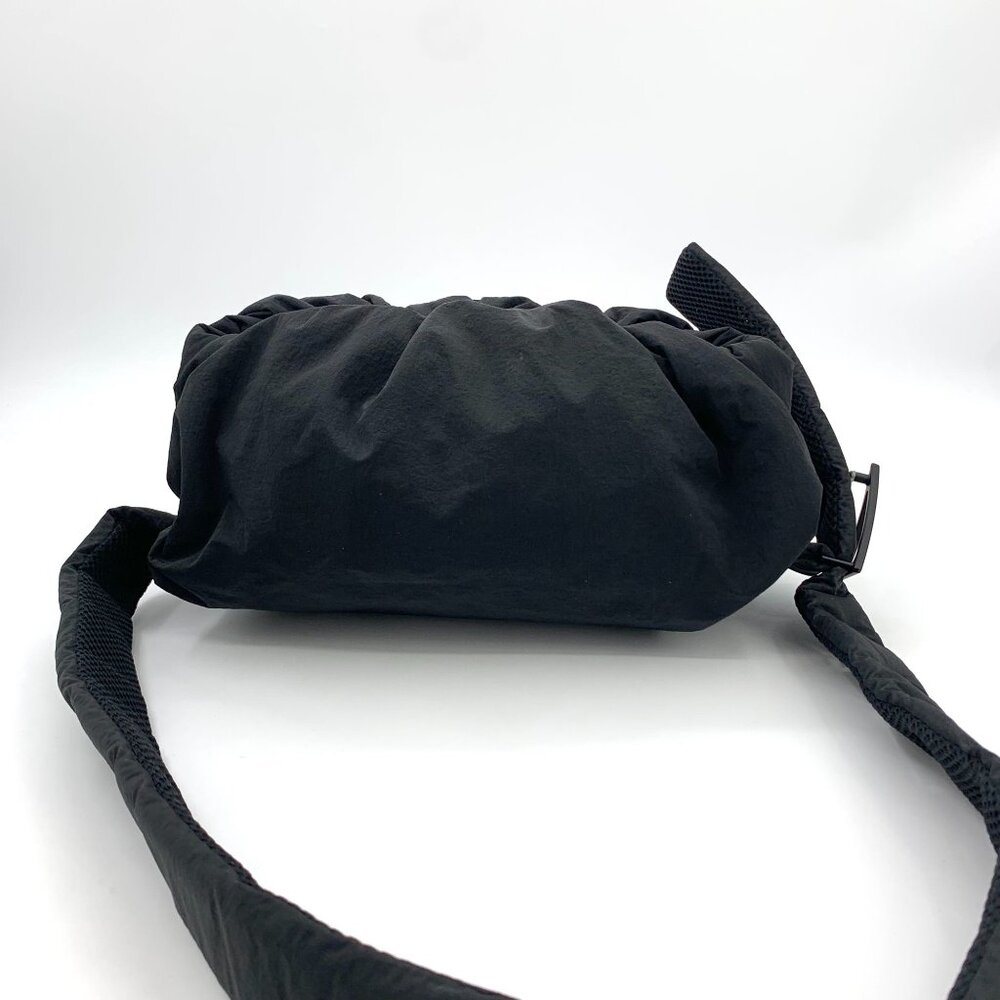 Bottega Veneta Black Cloud Waist Pack Nylon Adjustable Strap Made In Italy